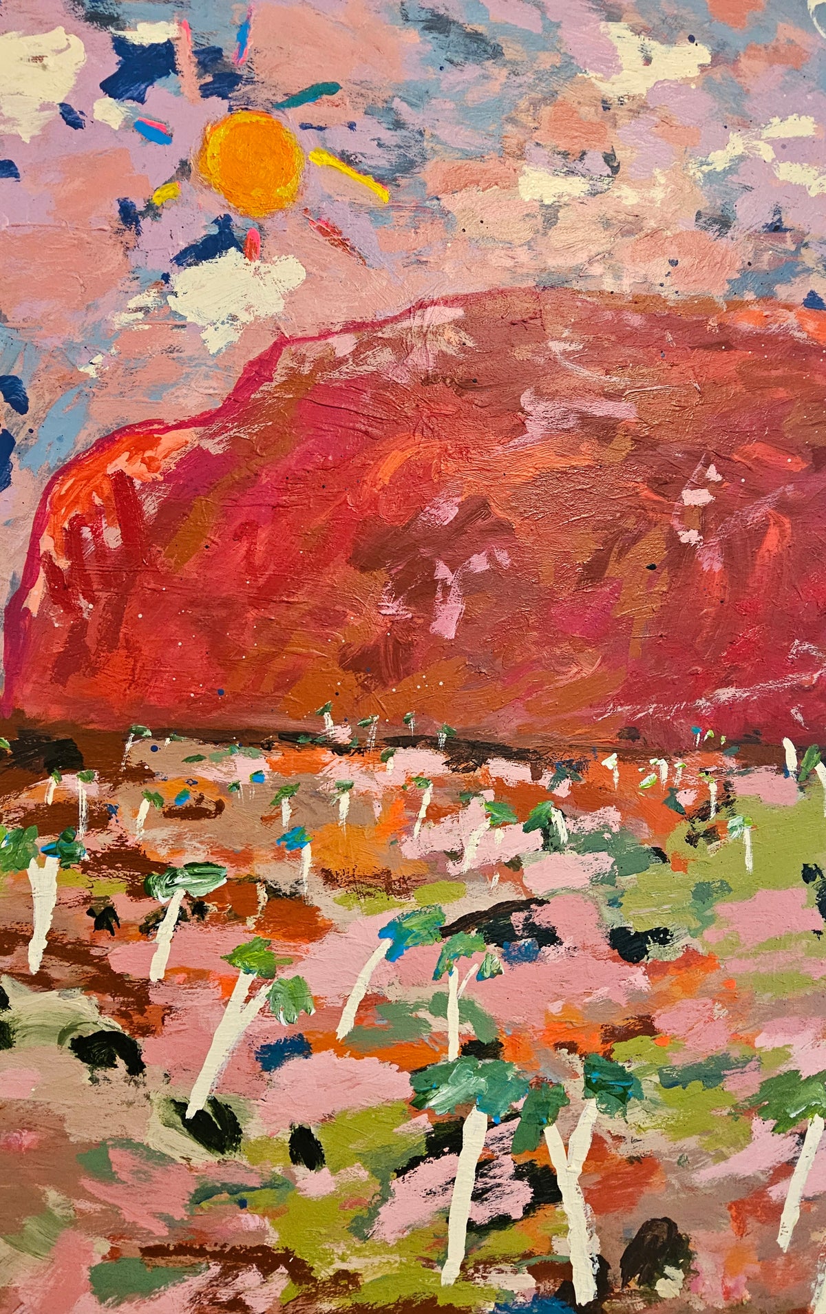 Red Rock Under The Desert Sun