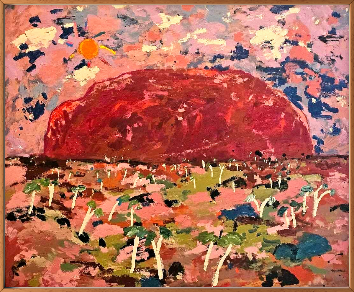 Red Rock Under The Desert Sun