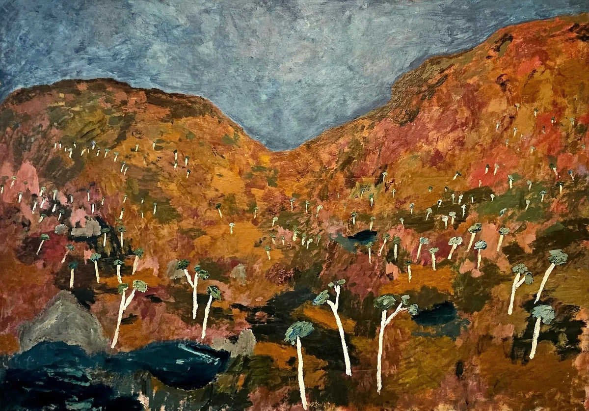 PRINT - Tall Gums Beside A Waterhole